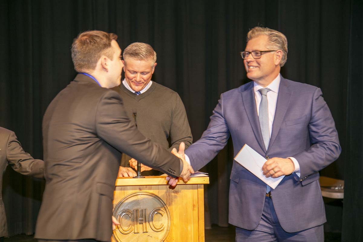 CHC Paramedic Grad with father.