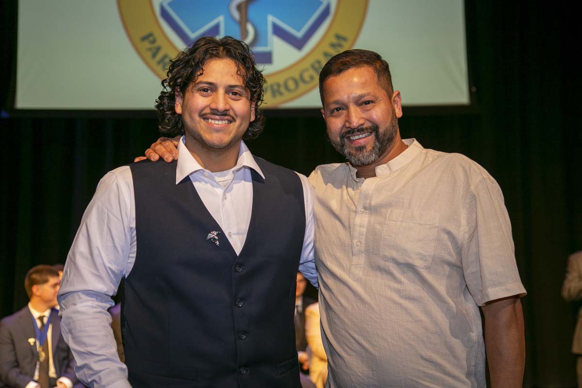 CHC Paramedic Grad with father.