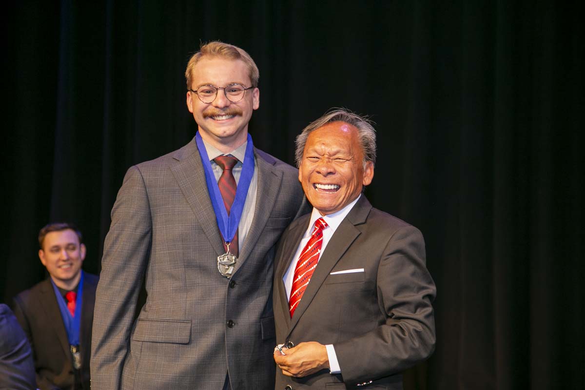 CHC Paramedic Grad with father.