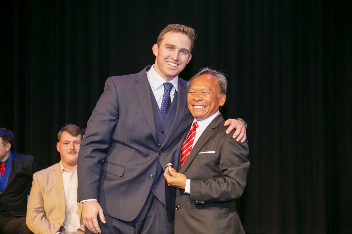 CHC Paramedic Grad with father.