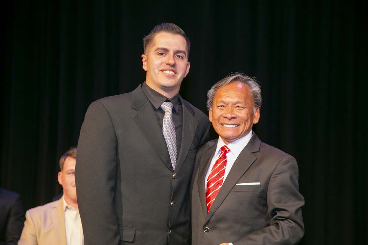 CHC Paramedic Grad with father.