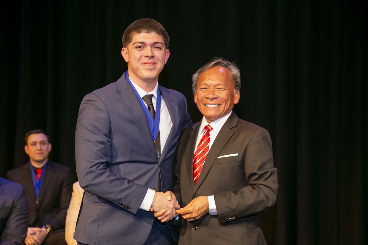 CHC Paramedic Grad with father.