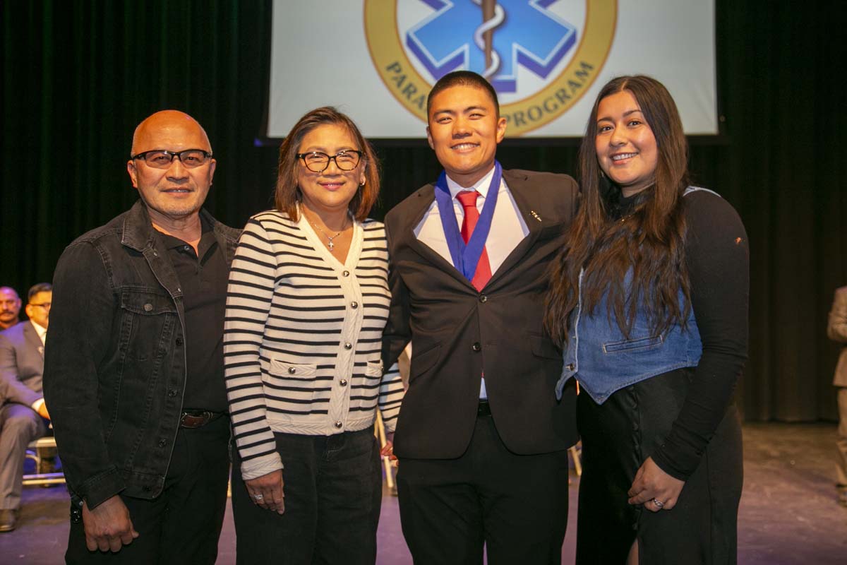 CHC Paramedic Grad with father.