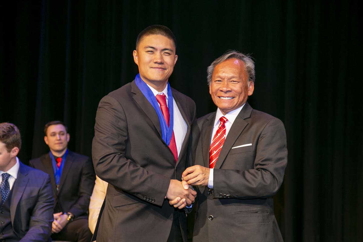 CHC Paramedic Grad with father.