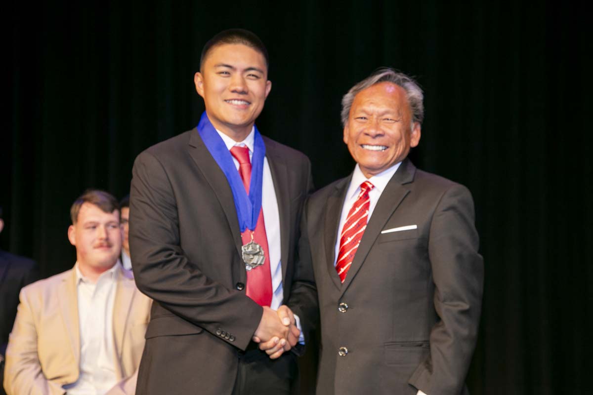 CHC Paramedic Grad with father.