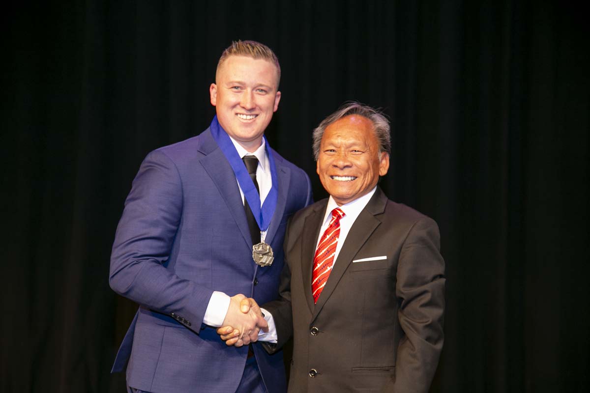 CHC Paramedic Grad with father.