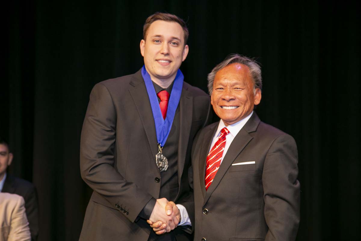 CHC Paramedic Grad with father.