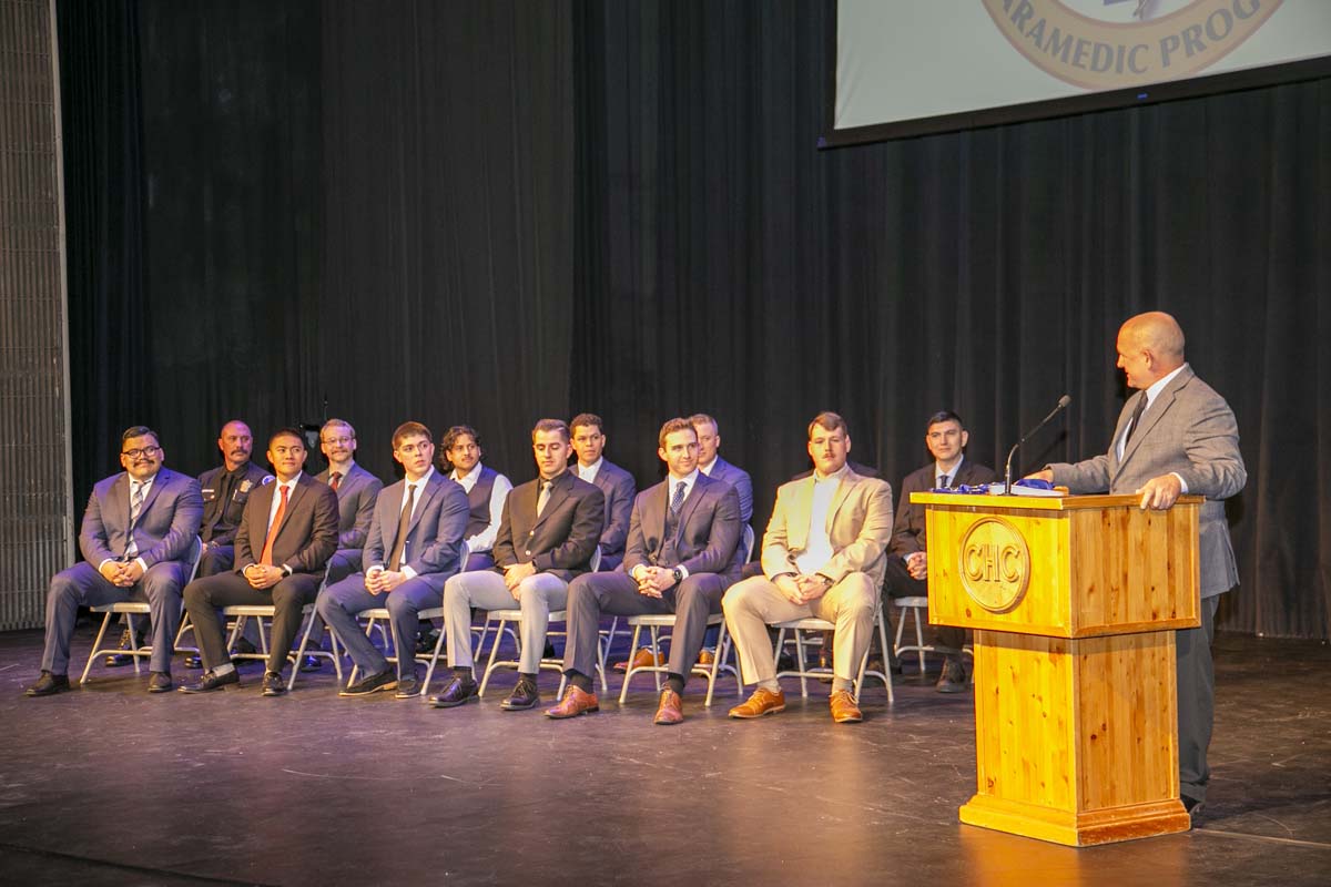 CHC Paramedic Grad with father.