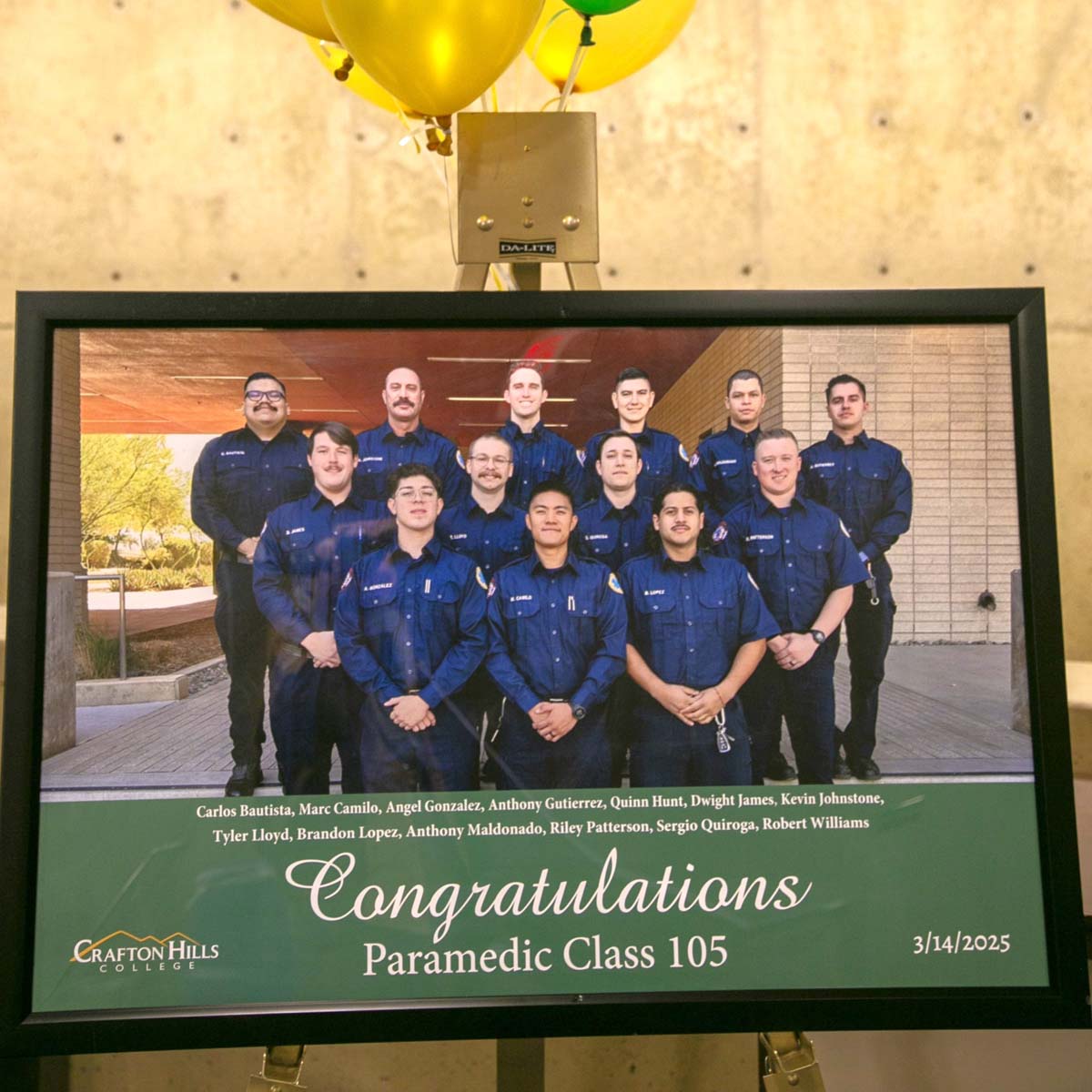 CHC Paramedic Grad with father.