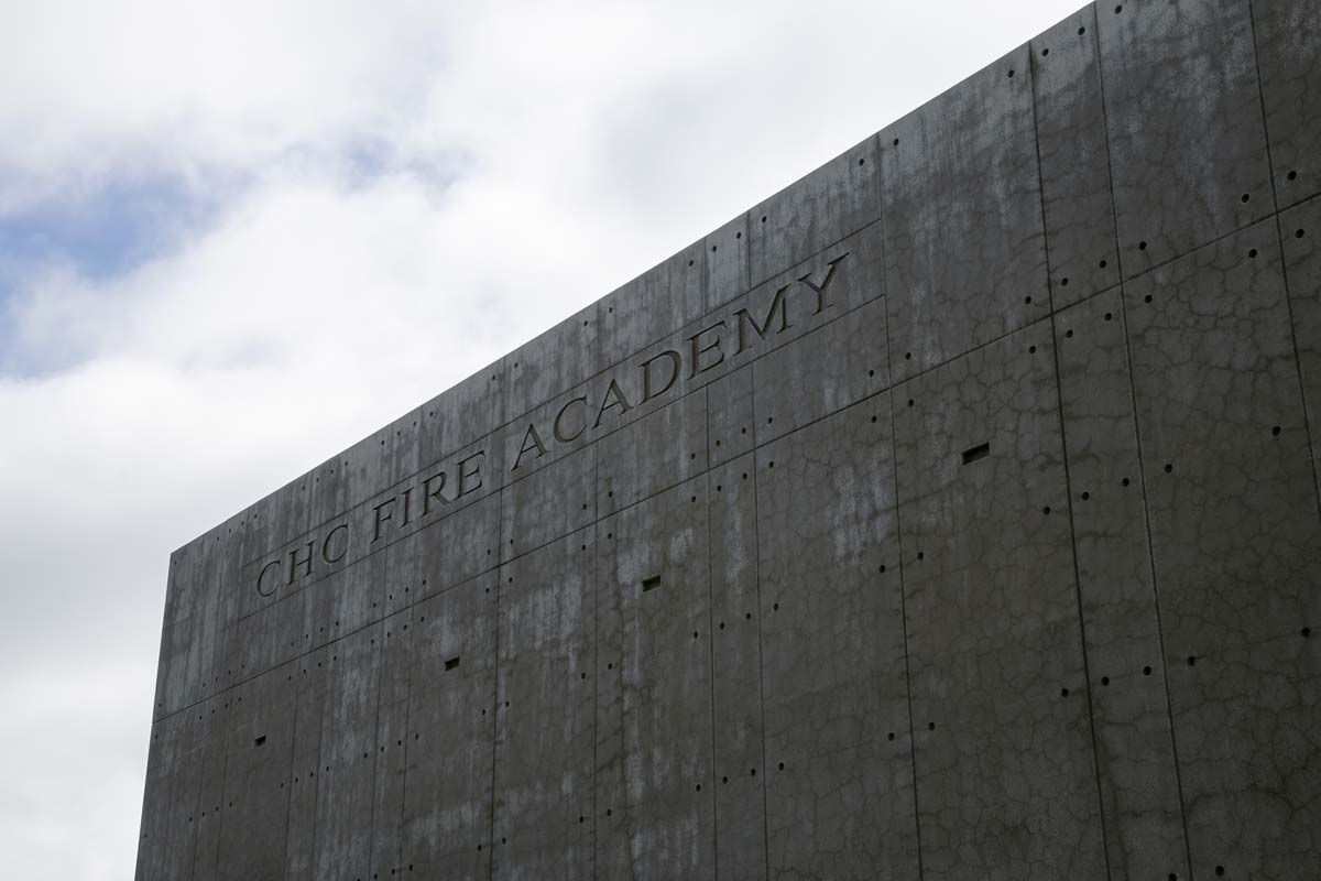Girls attend the Empowerment Camp at Fire Academy.