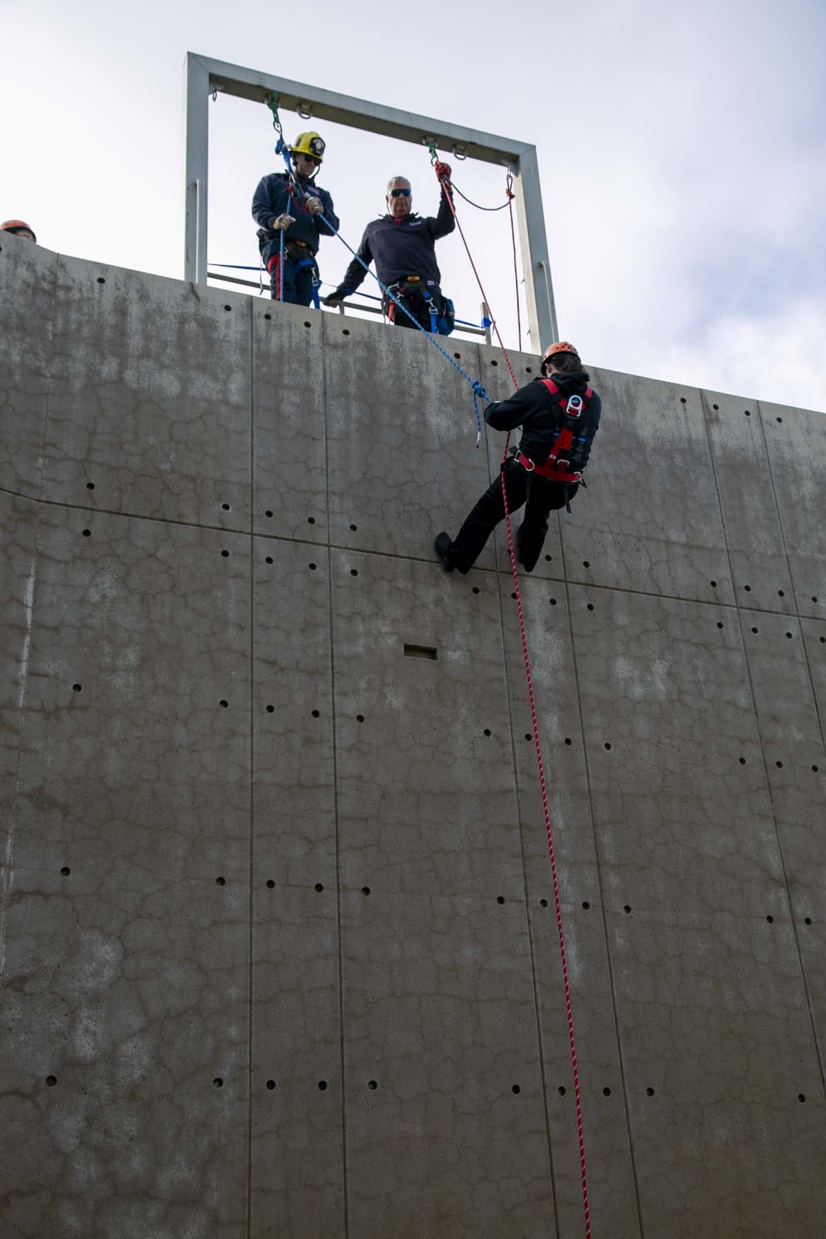 Girls attend the Empowerment Camp at Fire Academy.
