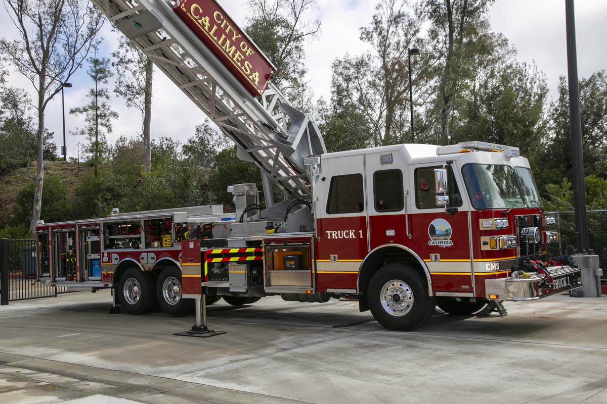 Girls attend the Empowerment Camp at Fire Academy.
