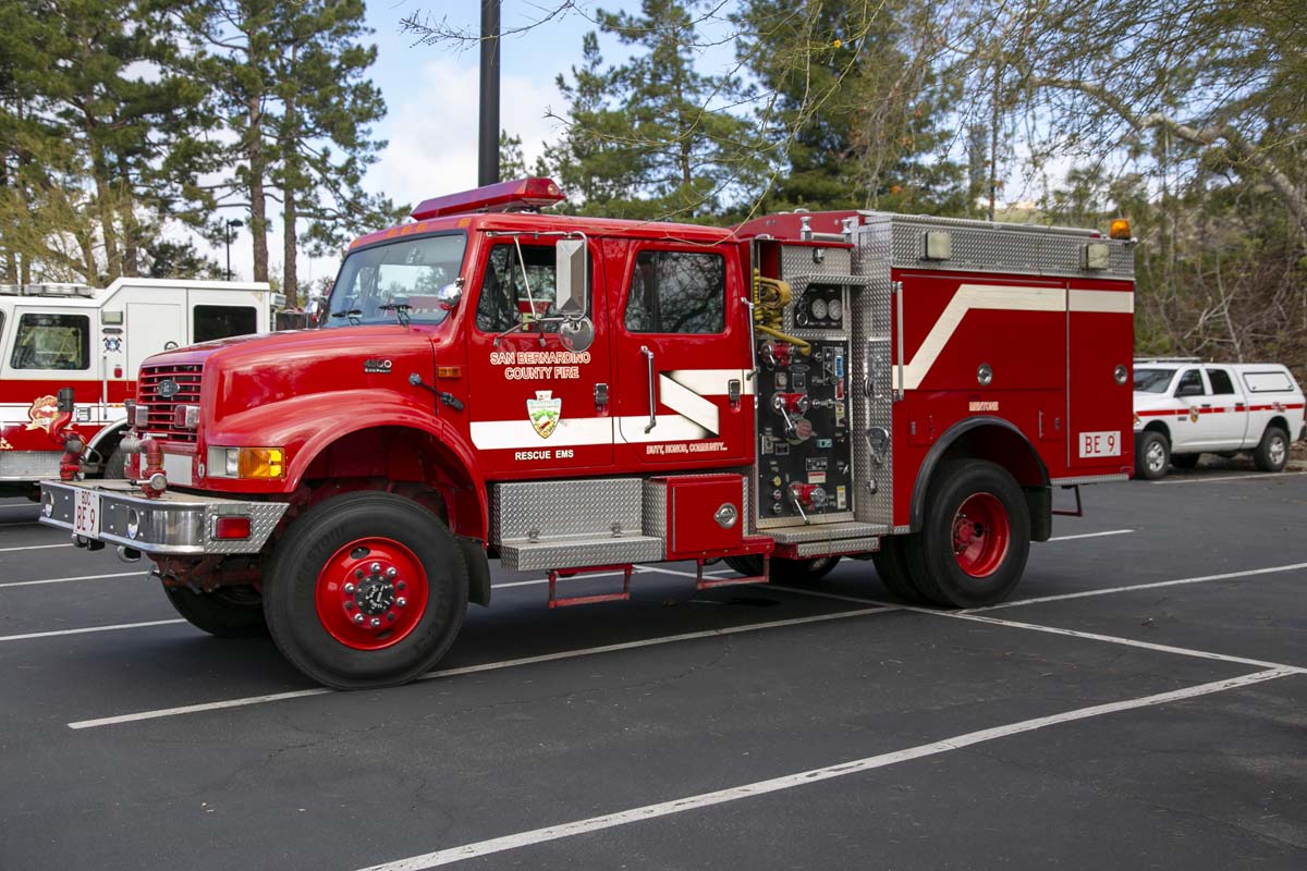 Girls attend the Empowerment Camp at Fire Academy.