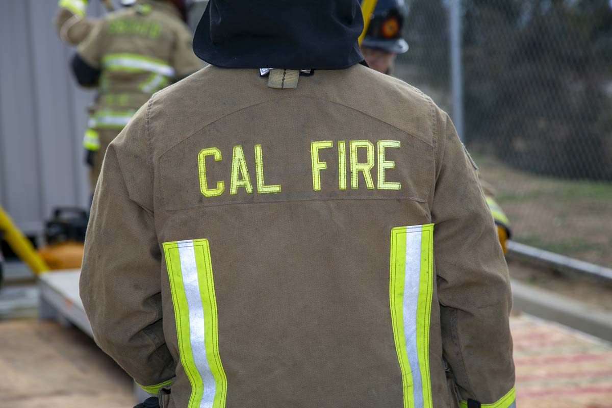 Girls attend the Empowerment Camp at Fire Academy.
