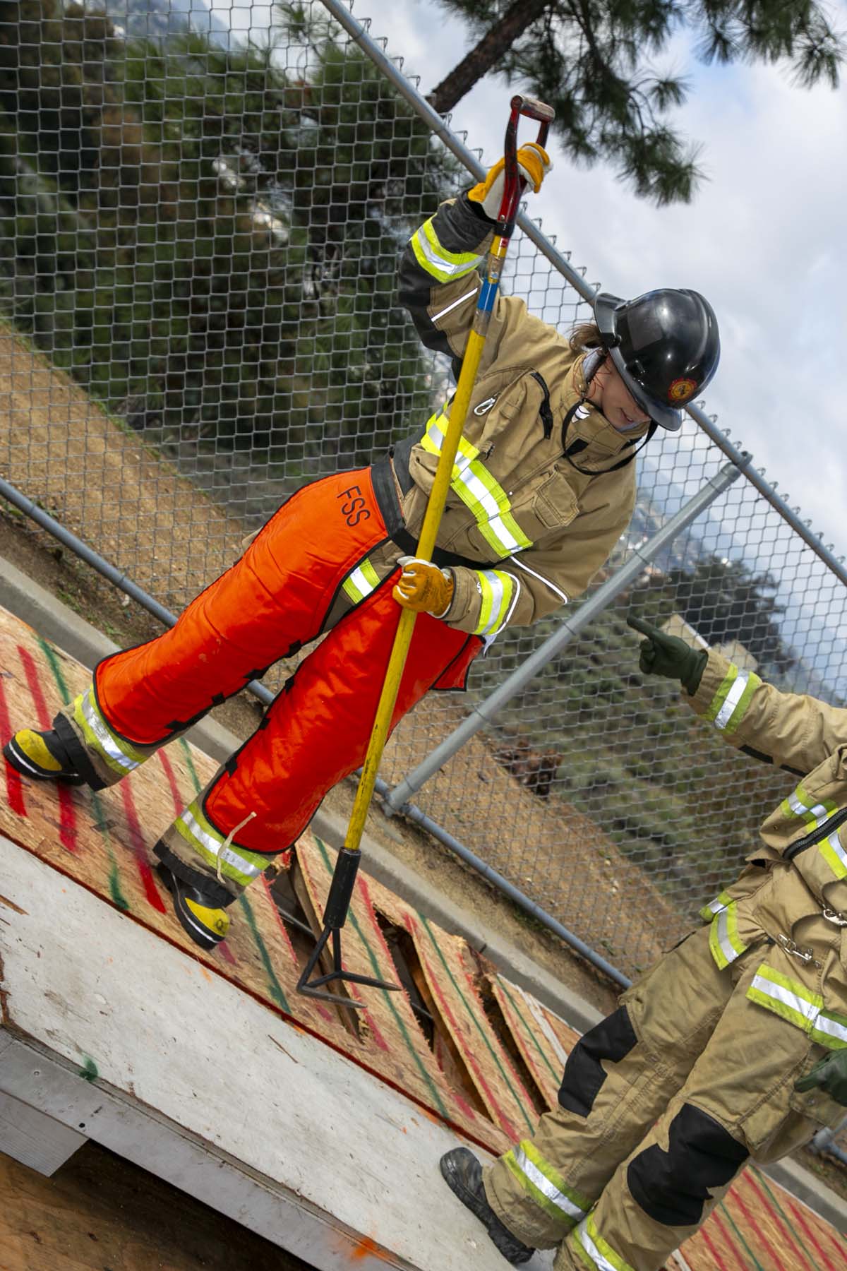 Girls attend the Empowerment Camp at Fire Academy.
