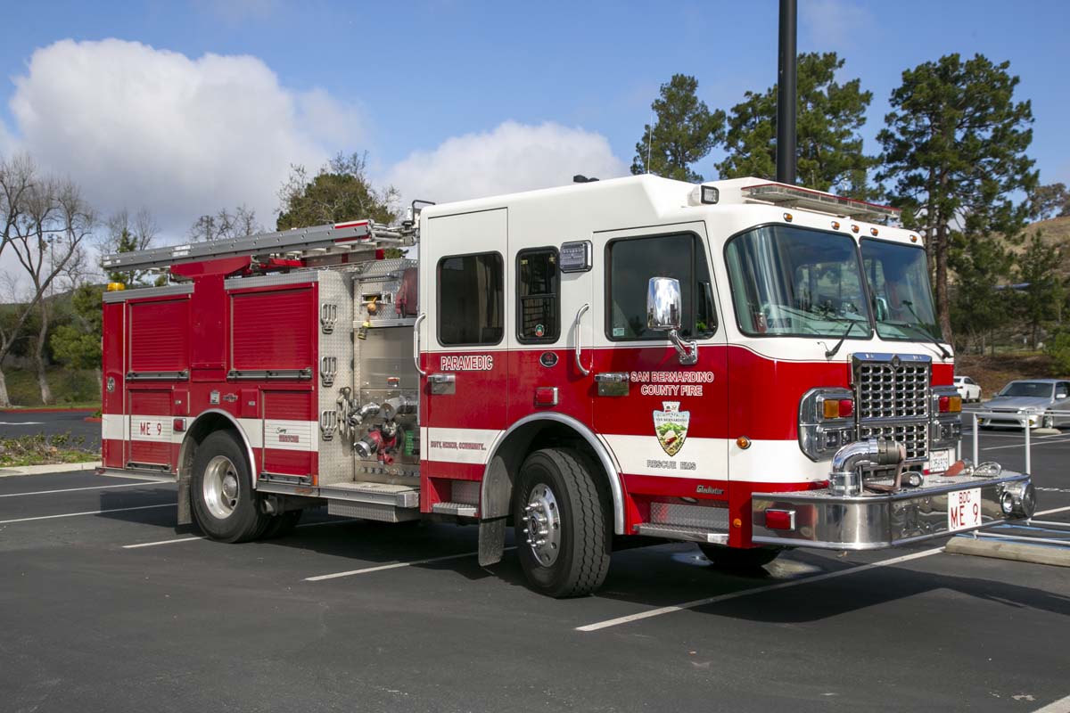 Girls attend the Empowerment Camp at Fire Academy.