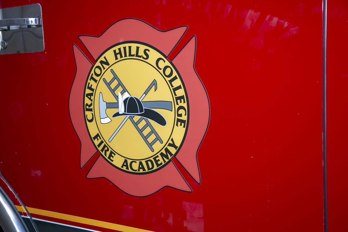 Girls attend the Empowerment Camp at Fire Academy.