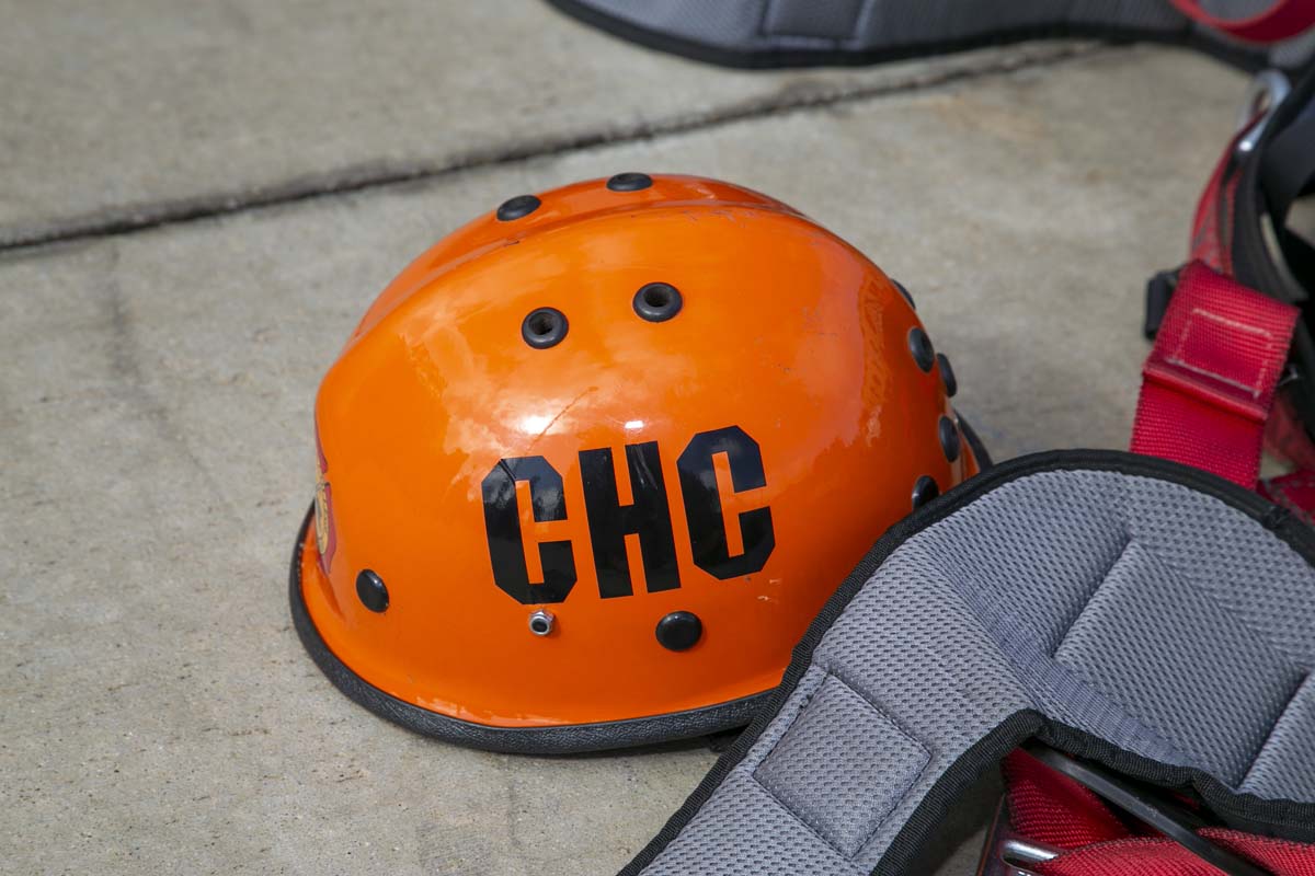 Girls attend the Empowerment Camp at Fire Academy.