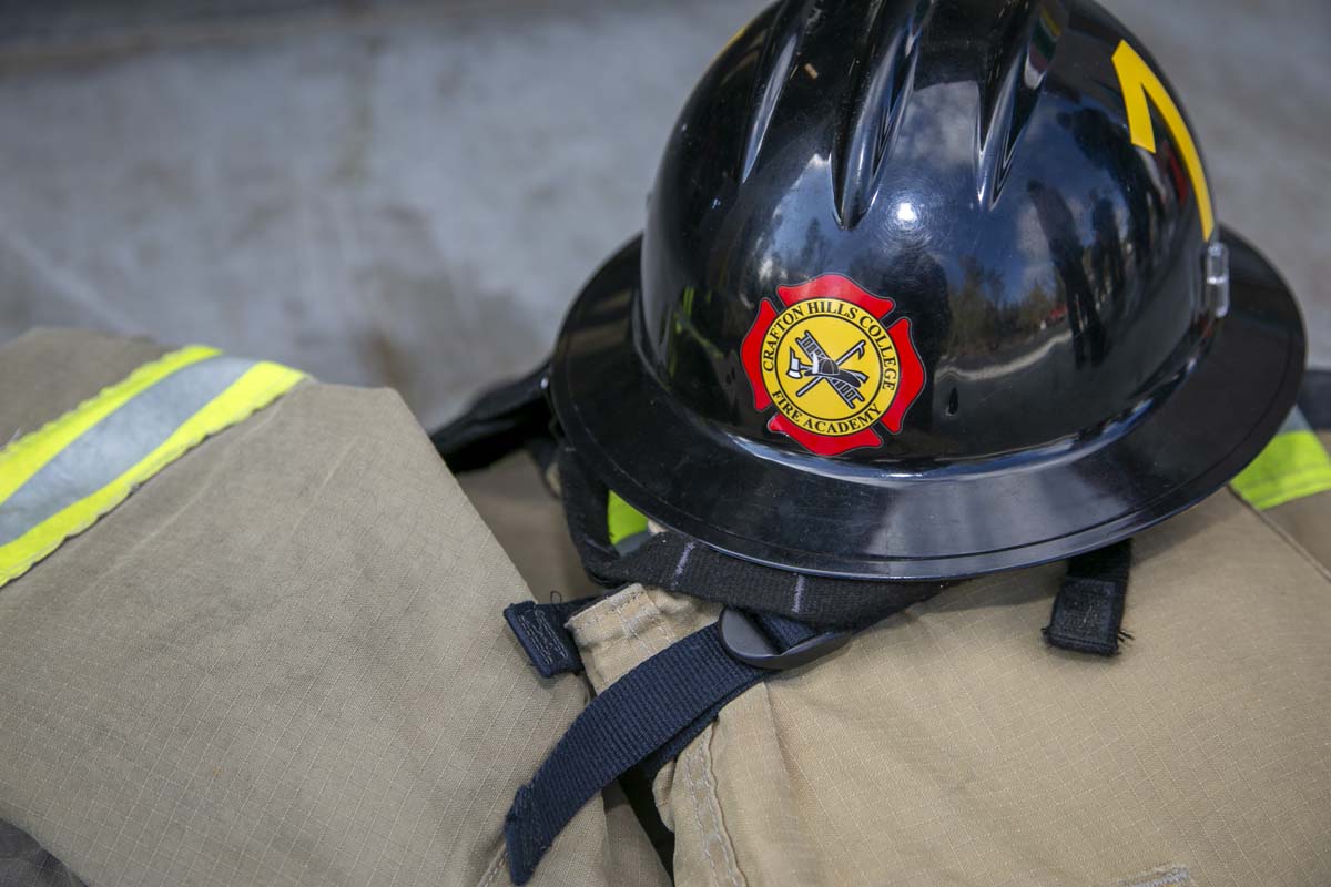 Girls attend the Empowerment Camp at Fire Academy.