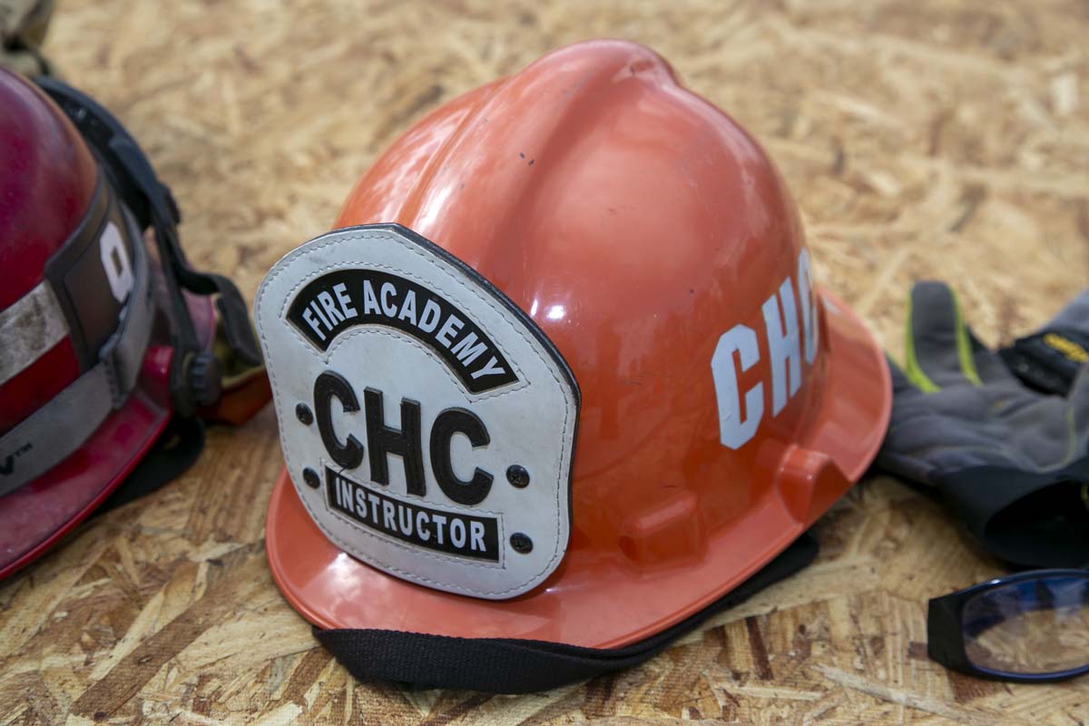 Girls attend the Empowerment Camp at Fire Academy.