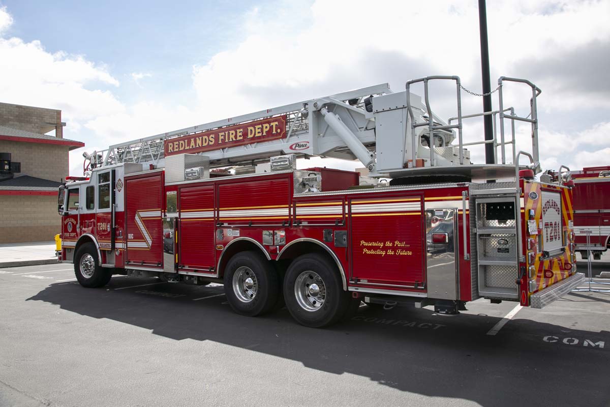 Girls attend the Empowerment Camp at Fire Academy.