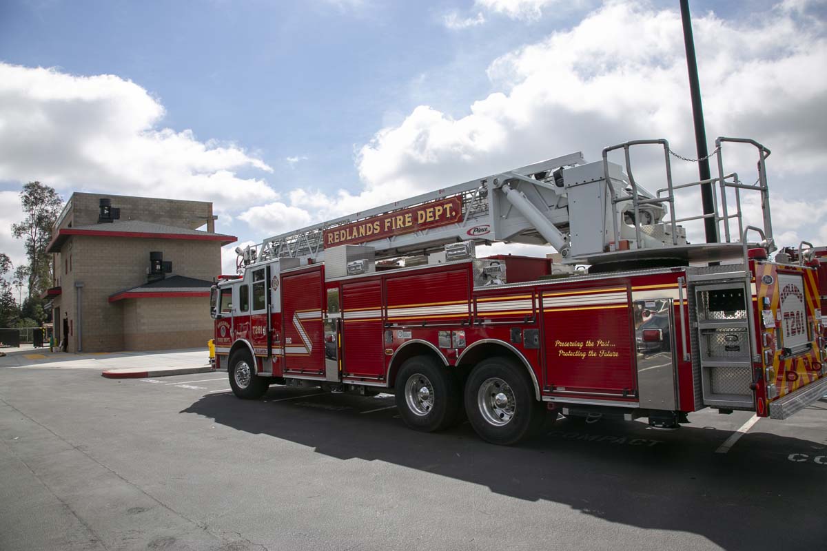 Girls attend the Empowerment Camp at Fire Academy.