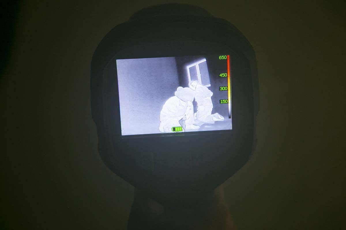 Girls attend the Empowerment Camp at Fire Academy.