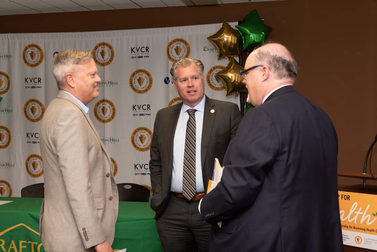 IEHP, SBVC & CHC leadership come together to sign MOU securing health care for students.