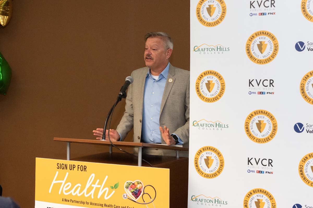 IEHP, SBVC & CHC leadership come together to sign MOU securing health care for students.