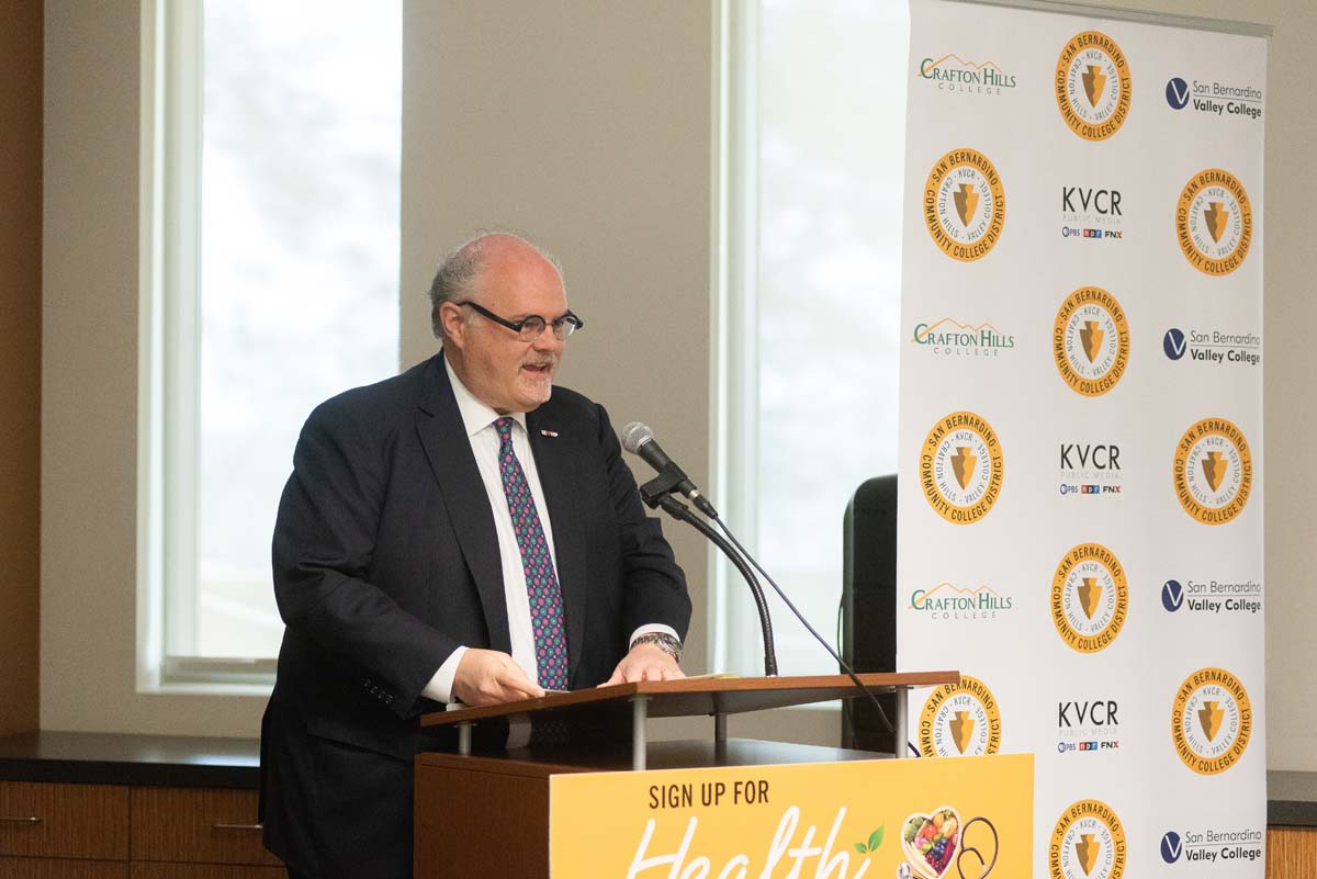 IEHP, SBVC & CHC leadership come together to sign MOU securing health care for students.