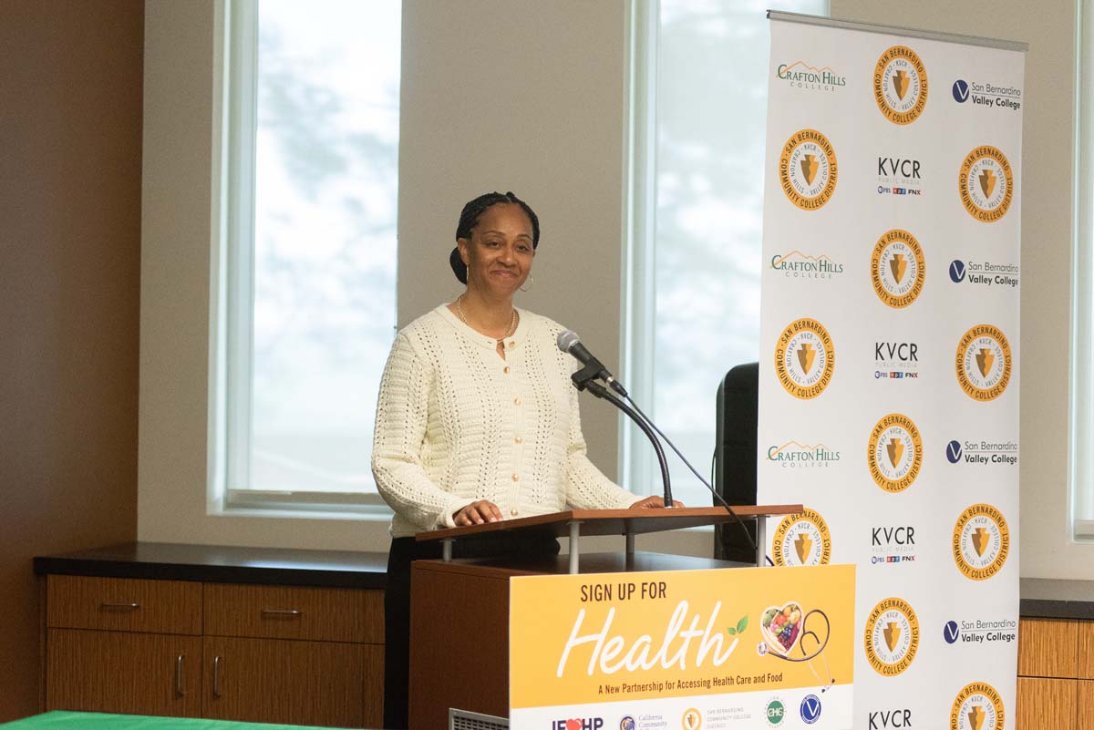 IEHP, SBVC & CHC leadership come together to sign MOU securing health care for students.