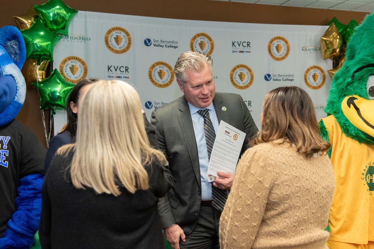 IEHP, SBVC & CHC leadership come together to sign MOU securing health care for students.