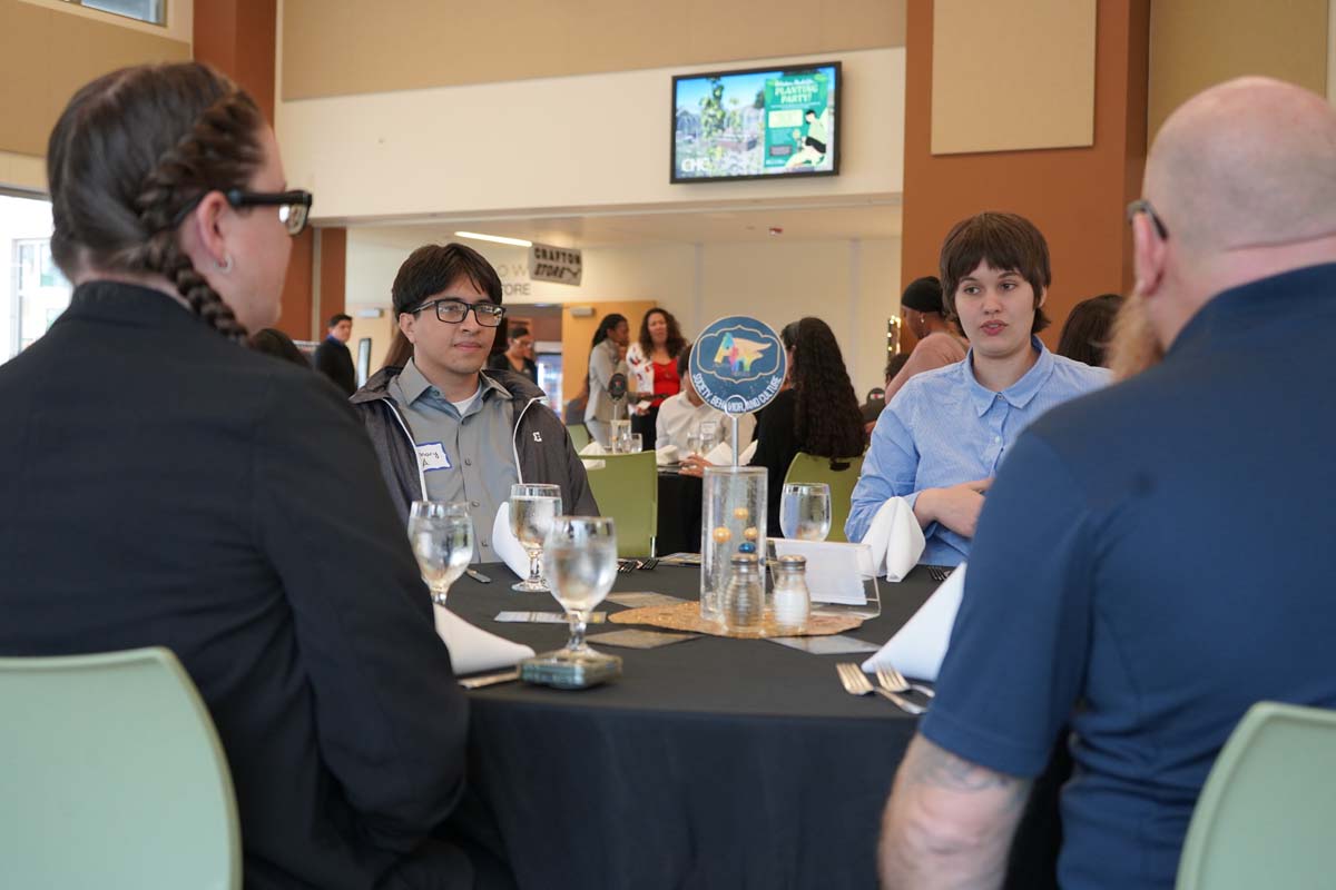 Students attend Etiquette Luncheon at Crafton Hills College.