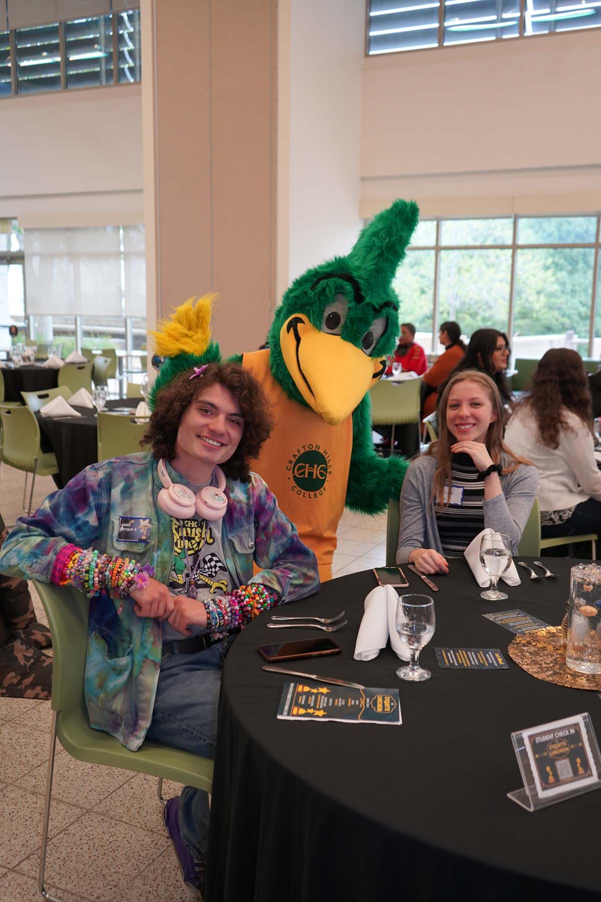 Students attend Etiquette Luncheon at Crafton Hills College.