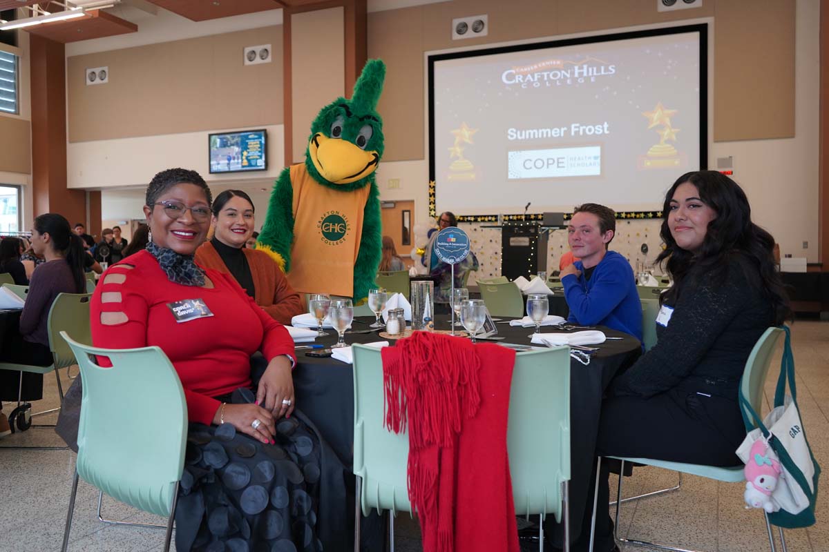 Students attend Etiquette Luncheon at Crafton Hills College.