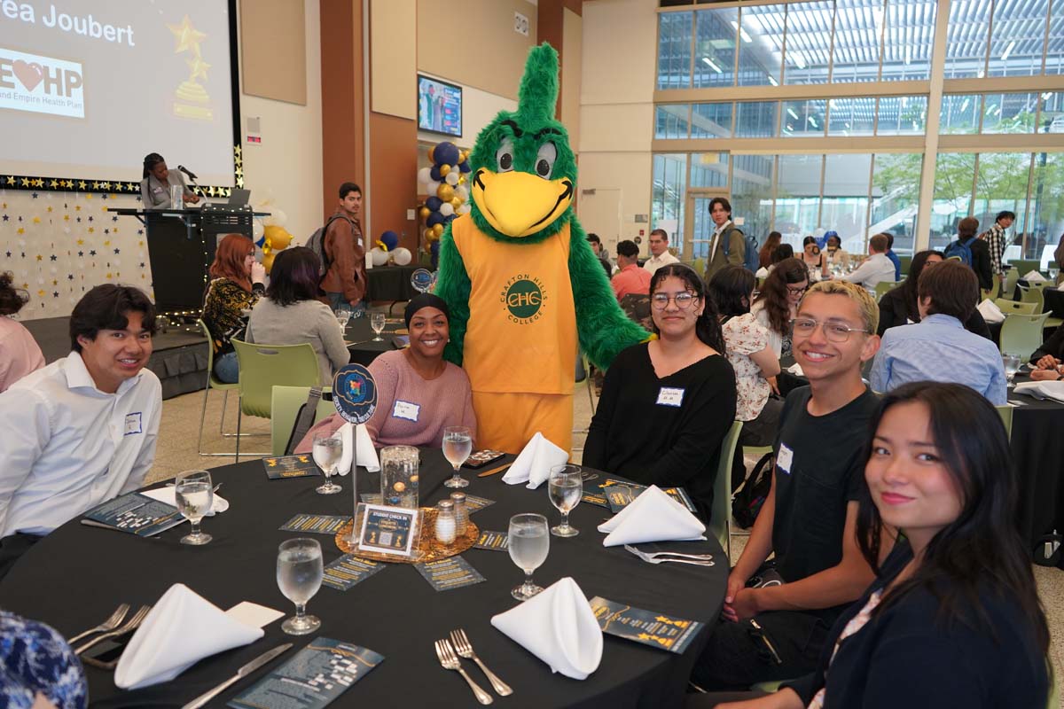 Students attend Etiquette Luncheon at Crafton Hills College.