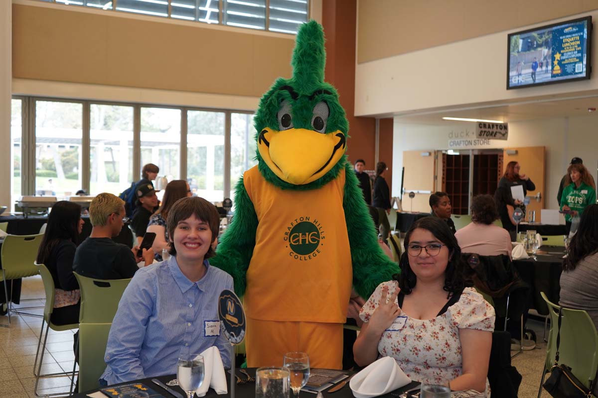 Students attend Etiquette Luncheon at Crafton Hills College.