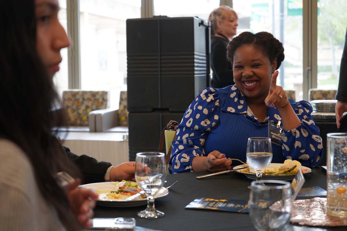 Students attend Etiquette Luncheon at Crafton Hills College.