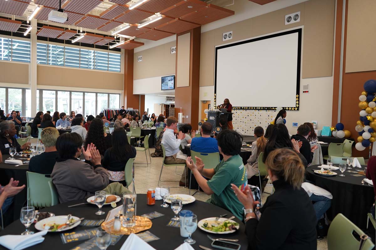 Students attend Etiquette Luncheon at Crafton Hills College.