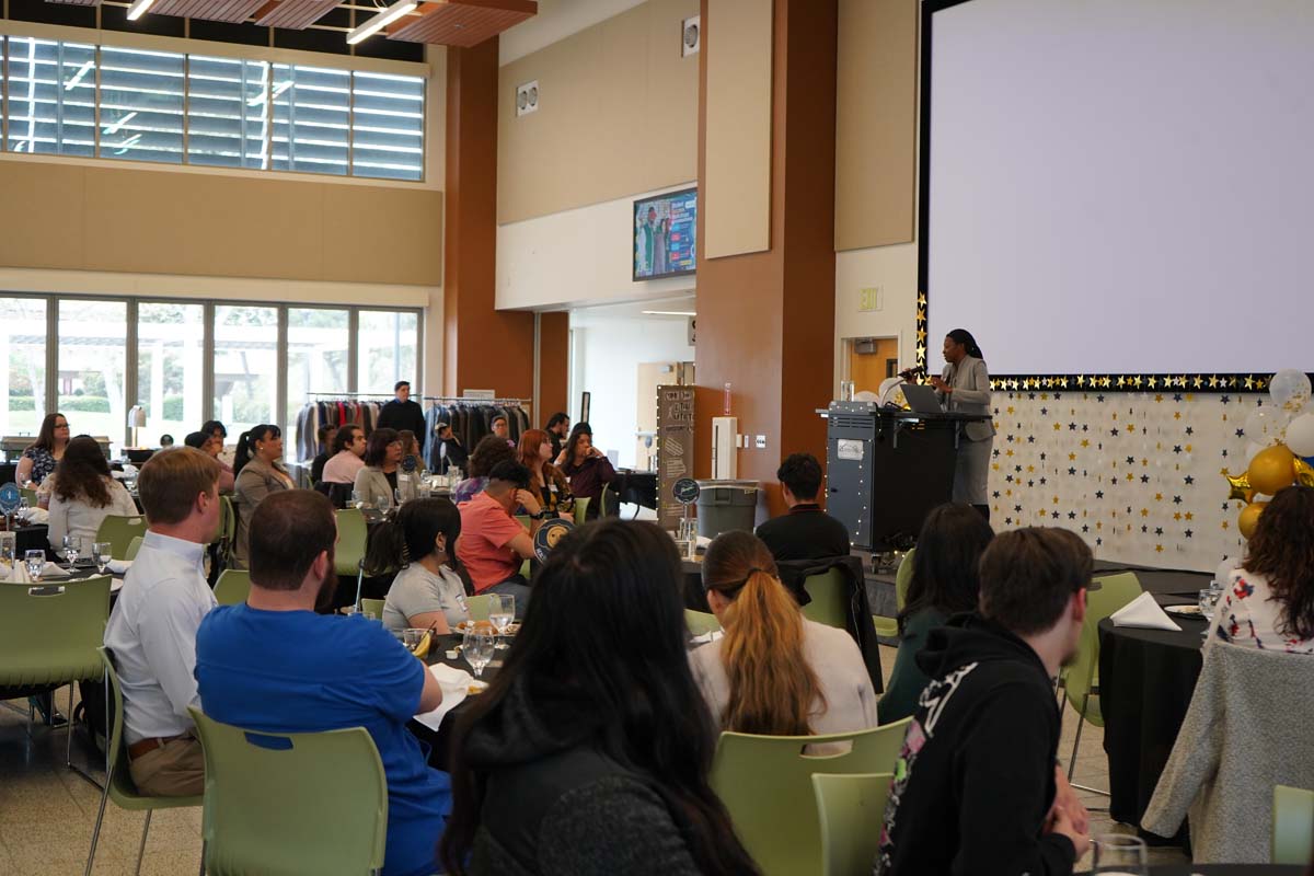 Students attend Etiquette Luncheon at Crafton Hills College.