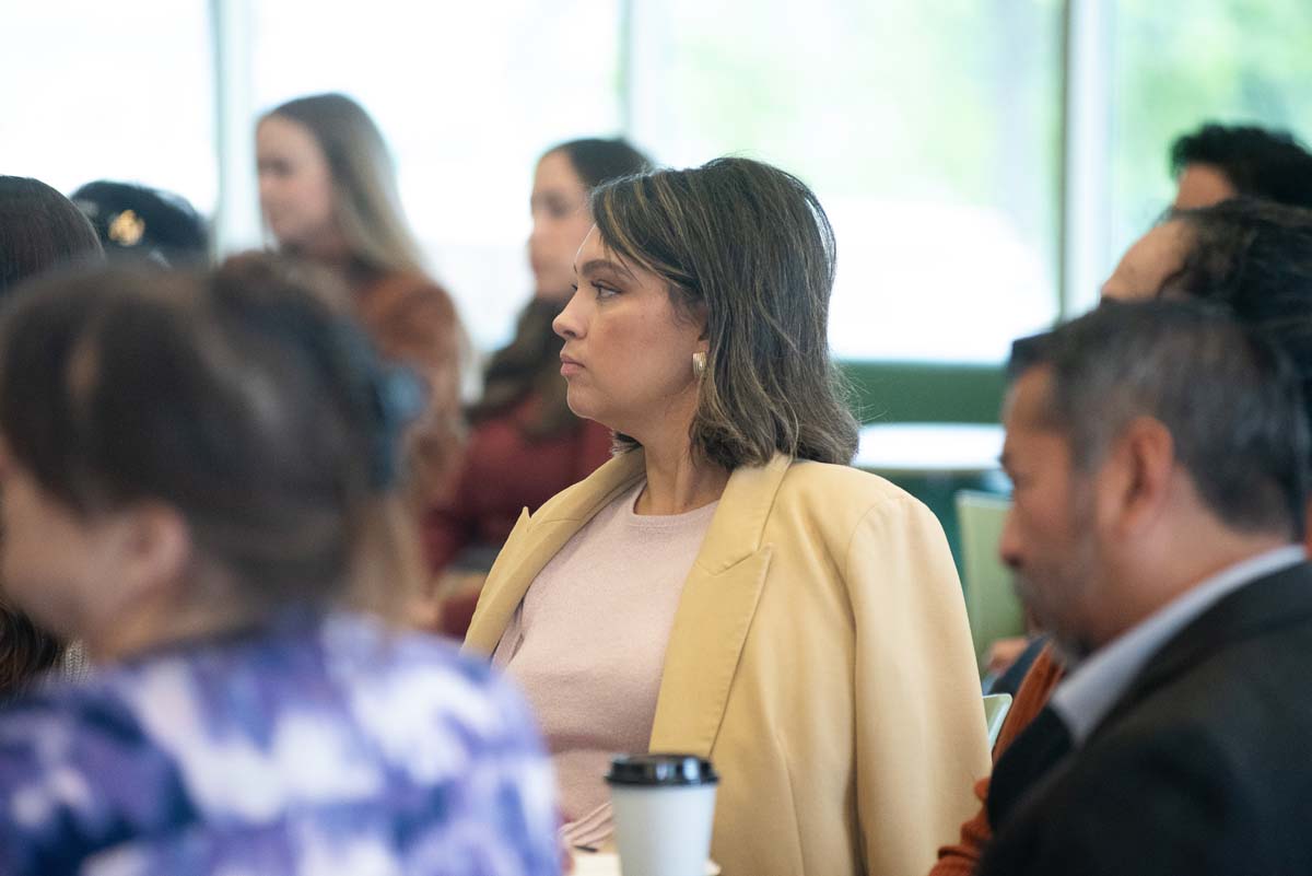 Mascots at the CSUSB CHC Coyotes on the Horizon MOU Signing Ceremony.