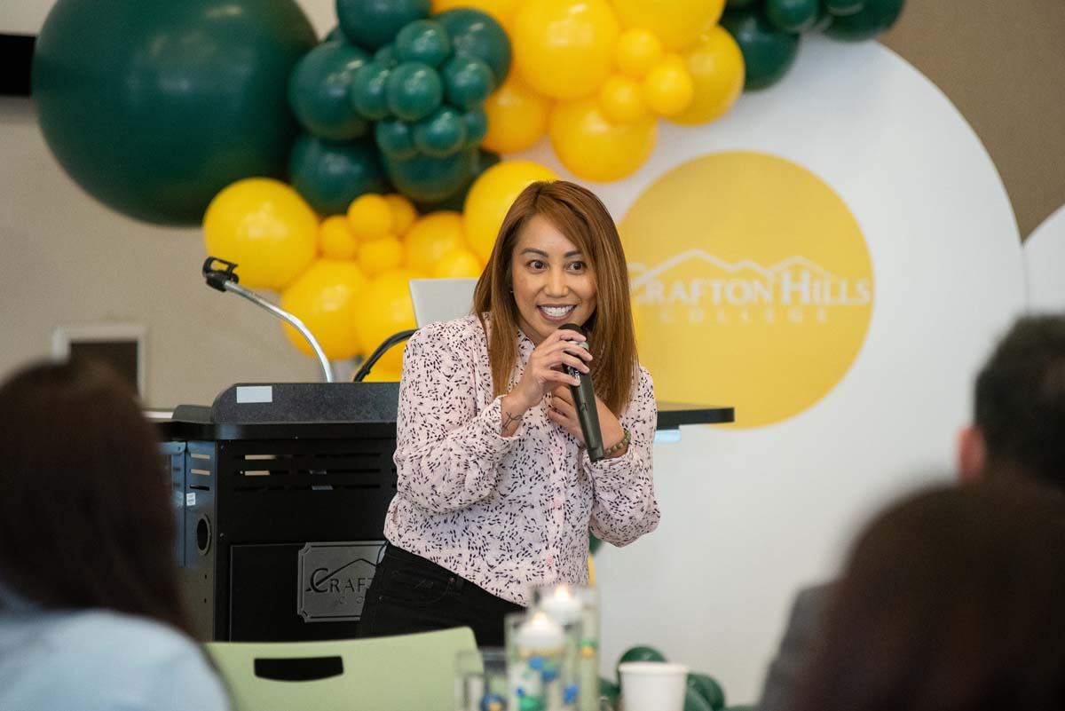 Mascots at the CSUSB CHC Coyotes on the Horizon MOU Signing Ceremony.