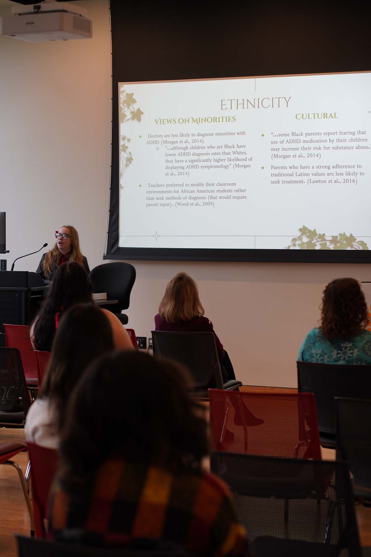 Students present their research at CHC Honors Conference.