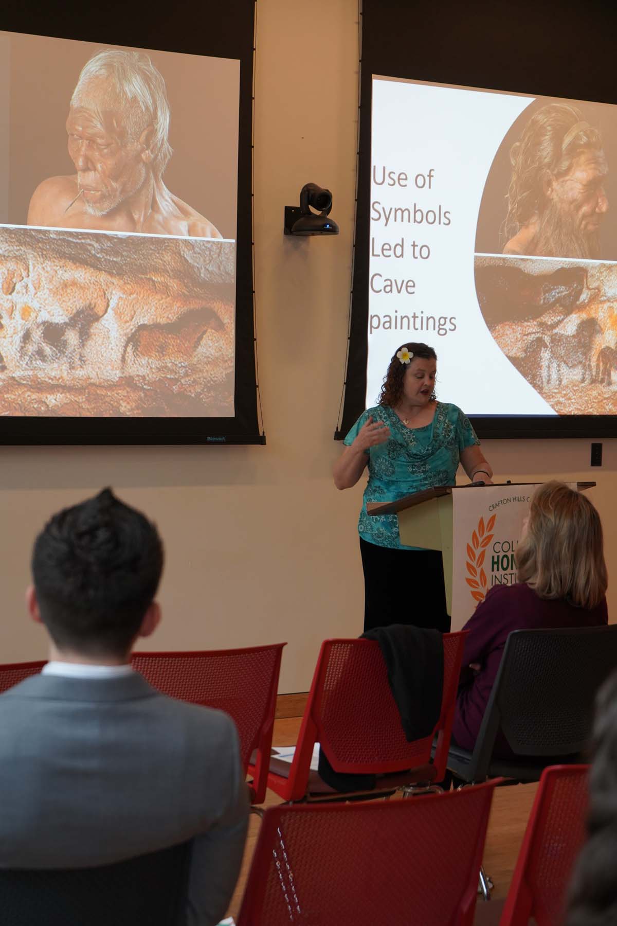 Students present their research at CHC Honors Conference.