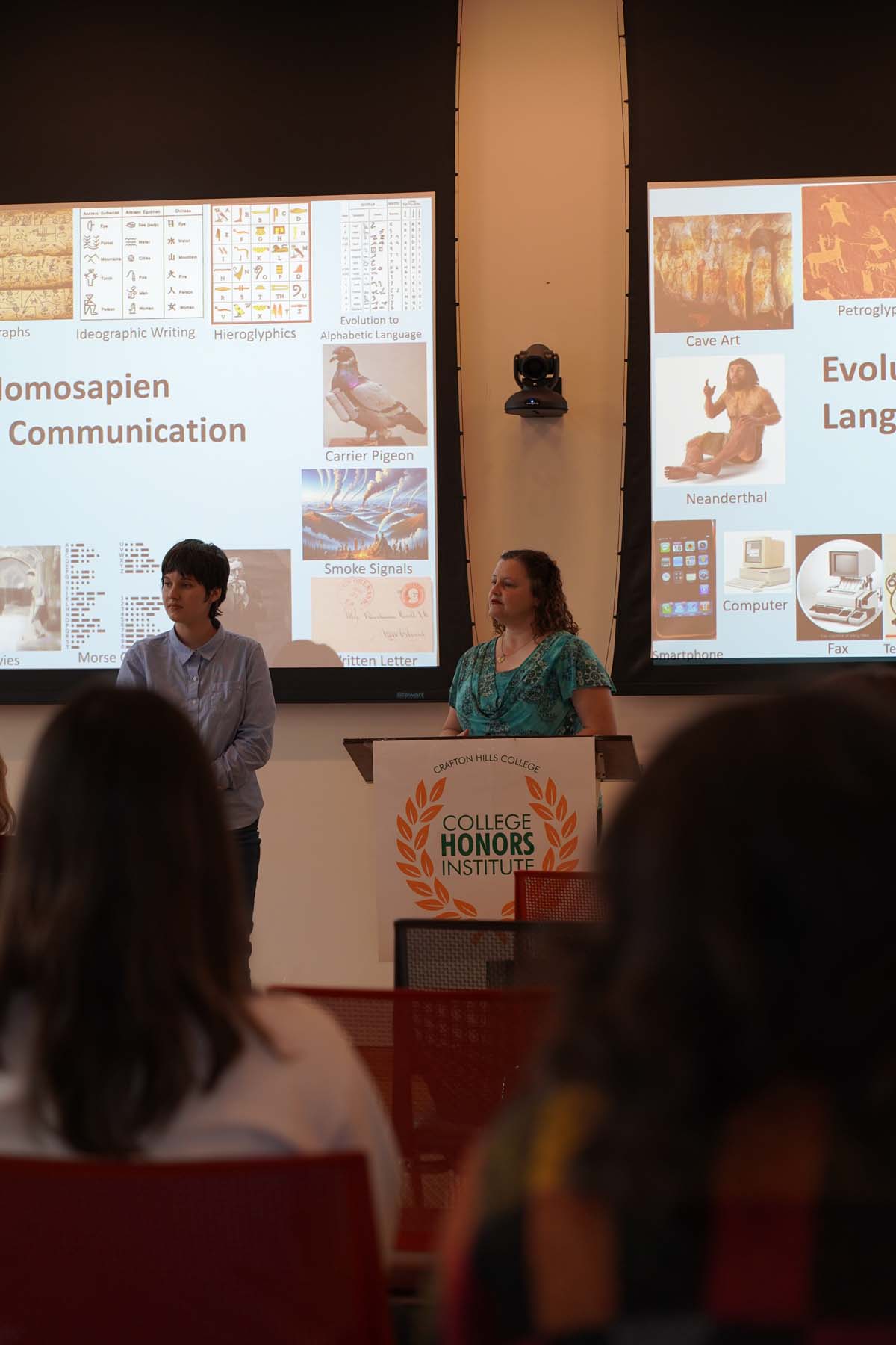 Students present their research at CHC Honors Conference.