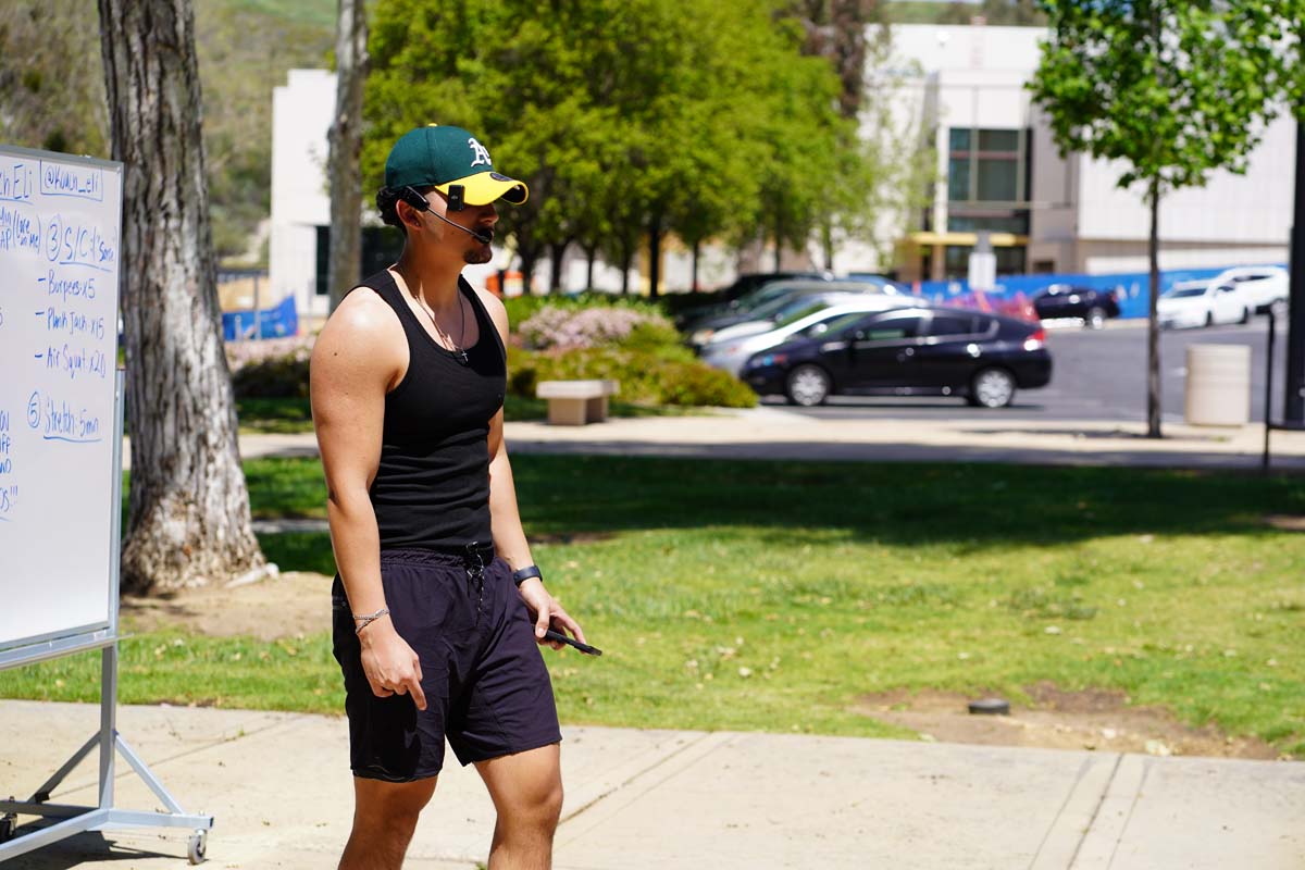 Veteran students participate in a Boot Camp for Veterans Success Week.