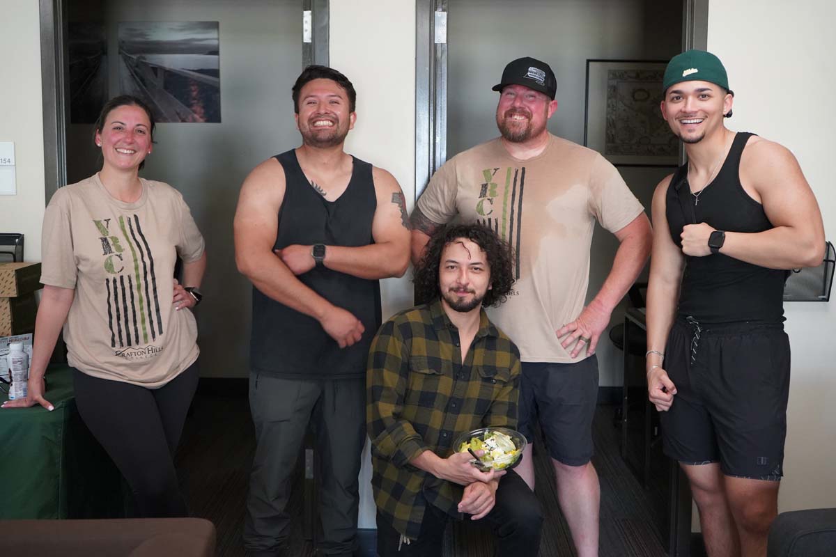 Veteran students participate in a Boot Camp for Veterans Success Week.