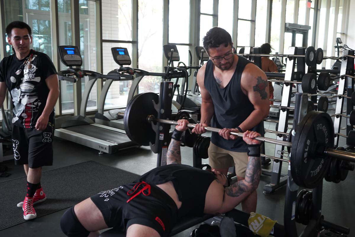 Veteran students participate in a Boot Camp for Veterans Success Week.