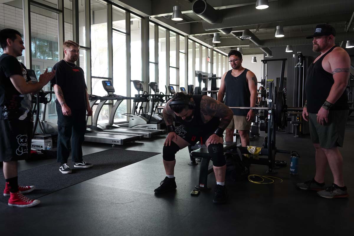 Veteran students participate in a Boot Camp for Veterans Success Week.