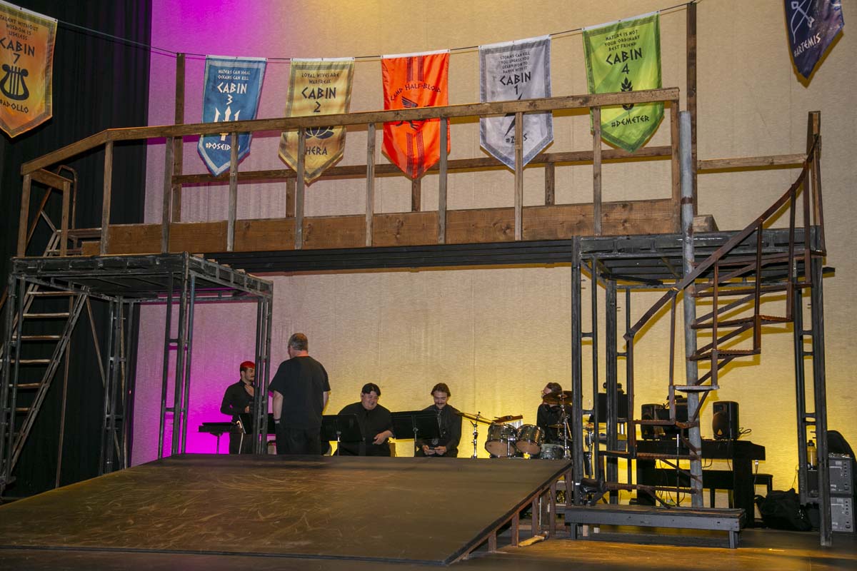 Students perform in The Lightning Thief at CHC.